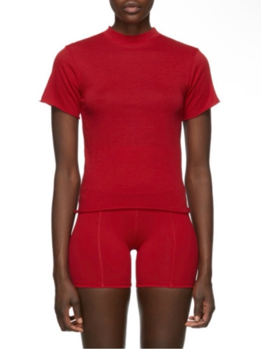 Live the Process  Short Sleeve Mock Neck Top